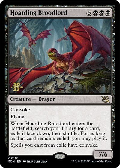 Hoarding Broodlord (Promos: Prerelease Cards) Light Play Foil