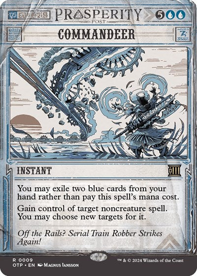 Commandeer (Outlaws of Thunder Junction: Breaking News) Near Mint Foil