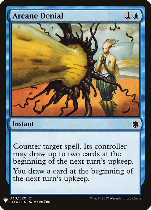 Arcane Denial (Mystery Booster) Heavy Play