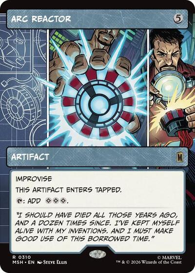 Arc Reactor (Borderless) (Marvel Super Heroes) Near Mint Foil