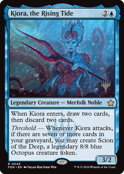 Kiora, the Rising Tide (Promo Pack: Edge of Eternities) Near Mint