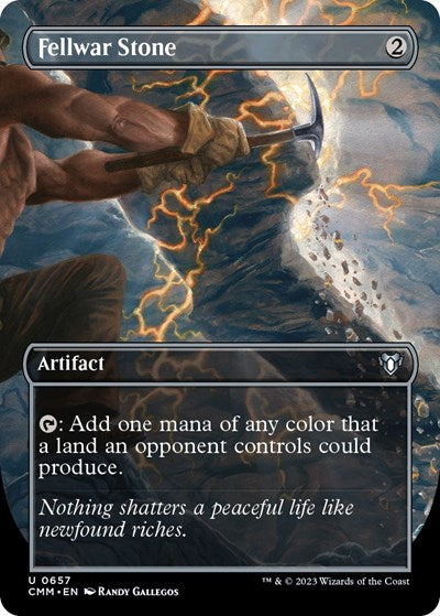 Fellwar Stone (Borderless) (Commander Masters) Light Play Foil