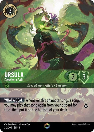 Ursula - Deceiver of All (Alternate Art) (Into the Inklands) Near Mint Holofoil