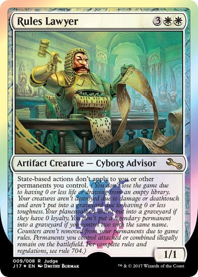Rules Lawyer (Promos: Judge) Near Mint Foil