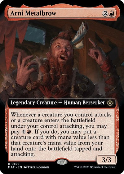 Arni Metalbrow (Extended Art) (March of the Machine: The Aftermath) Near Mint Foil