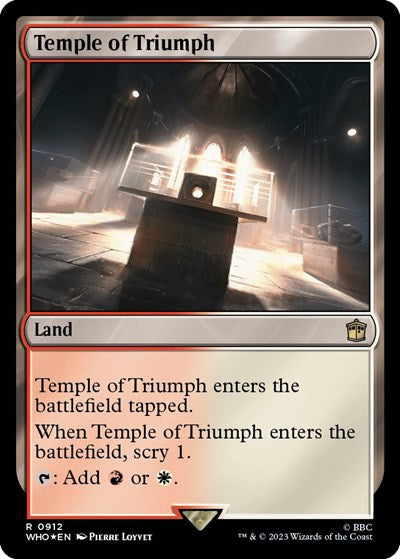 Temple of Triumph (Surge Foil) (Universes Beyond: Doctor Who) Near Mint Foil