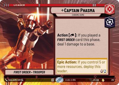 Captain Phasma Chrome Dome (Hyperspace) (Jump to Lightspeed) Near Mint