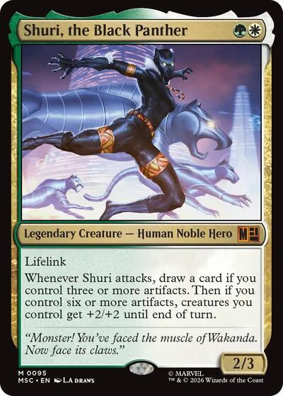 Shuri, the Black Panther (Commander: Marvel Super Heroes) Near Mint