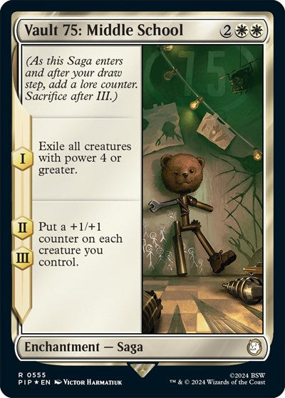 Vault 75: Middle School (Surge Foil) (Universes Beyond: Fallout) Near Mint Foil