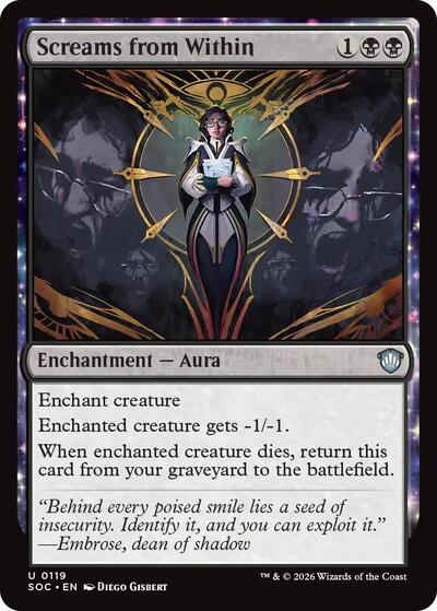 Screams from Within (Commander: Secrets of Strixhaven) Near Mint