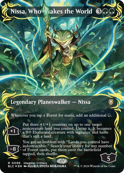 Nissa Who Shakes the World Borderless Raised Foil|1|0|0.00