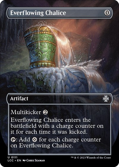 Everflowing Chalice (Borderless) (Commander: The Lost Caverns of Ixalan) Light Play