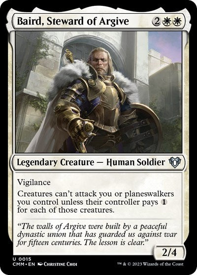 Baird, Steward of Argive (Commander Masters) Light Play Foil