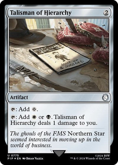 Talisman of Hierarchy (Surge Foil) (Universes Beyond: Fallout) Near Mint Foil