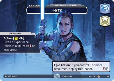 Rey More Than a Scavenger (Showcase) (Shadows of the Galaxy) Near Mint Foil