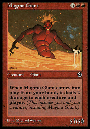Magma Giant (Portal Second Age) Medium Play