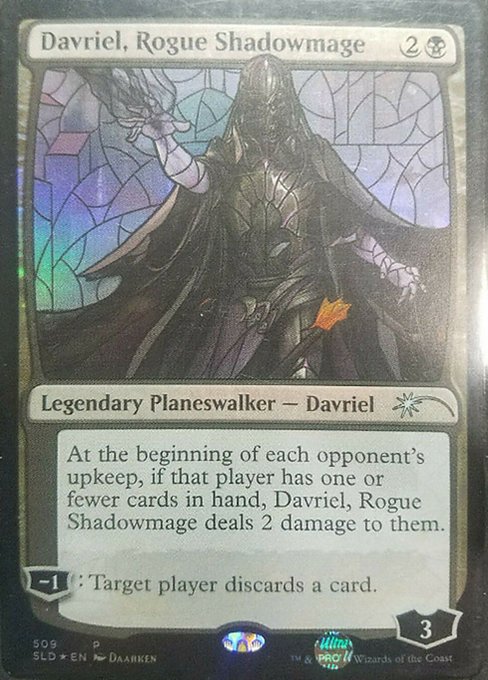 Davriel Rogue Shadowmage Stained Glass (Secret Lair) Medium Play Foil
