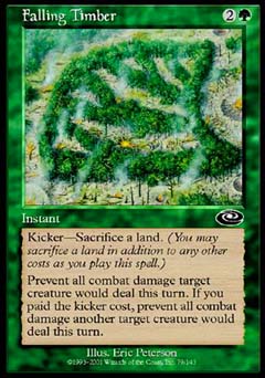 Falling Timber (Planeshift) Medium Play Foil