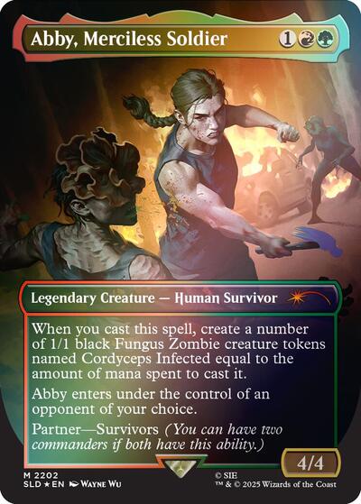 Abby, Merciless Soldier (Rainbow Foil) (Secret Lair) Near Mint Foil