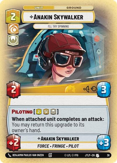 Anakin Skywalker I'll Try Spinning (Foil) (Jump to Lightspeed - Weekly Play Promos) Near Mint Foil