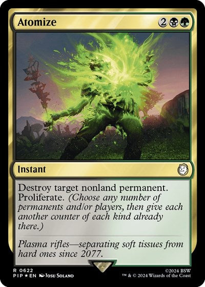 Atomize (Surge Foil) (Universes Beyond: Fallout) Light Play Foil