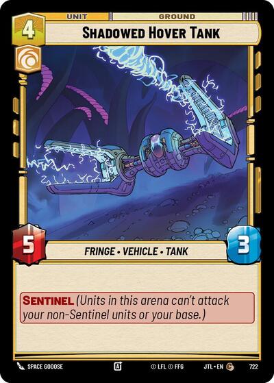 Shadowed Hover Tank (Foil) (Jump to Lightspeed) Near Mint Foil