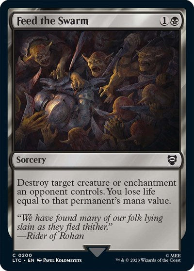 Feed the Swarm (Commander: The Lord of the Rings: Tales of Middle-earth) Light Play