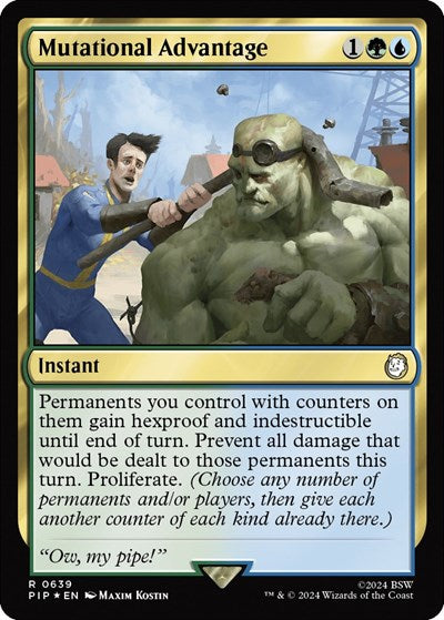 Mutational Advantage (Surge Foil) (Universes Beyond: Fallout) Light Play Foil