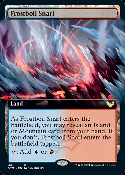 Frostboil Snarl (Extended Art) (Strixhaven) Light Play Foil
