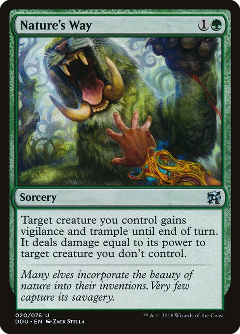 Nature's Way (Duel Decks: Elves vs Inventors) Medium Play
