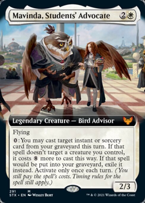 Mavinda, Students' Advocate (Extended Art) (Strixhaven) Light Play