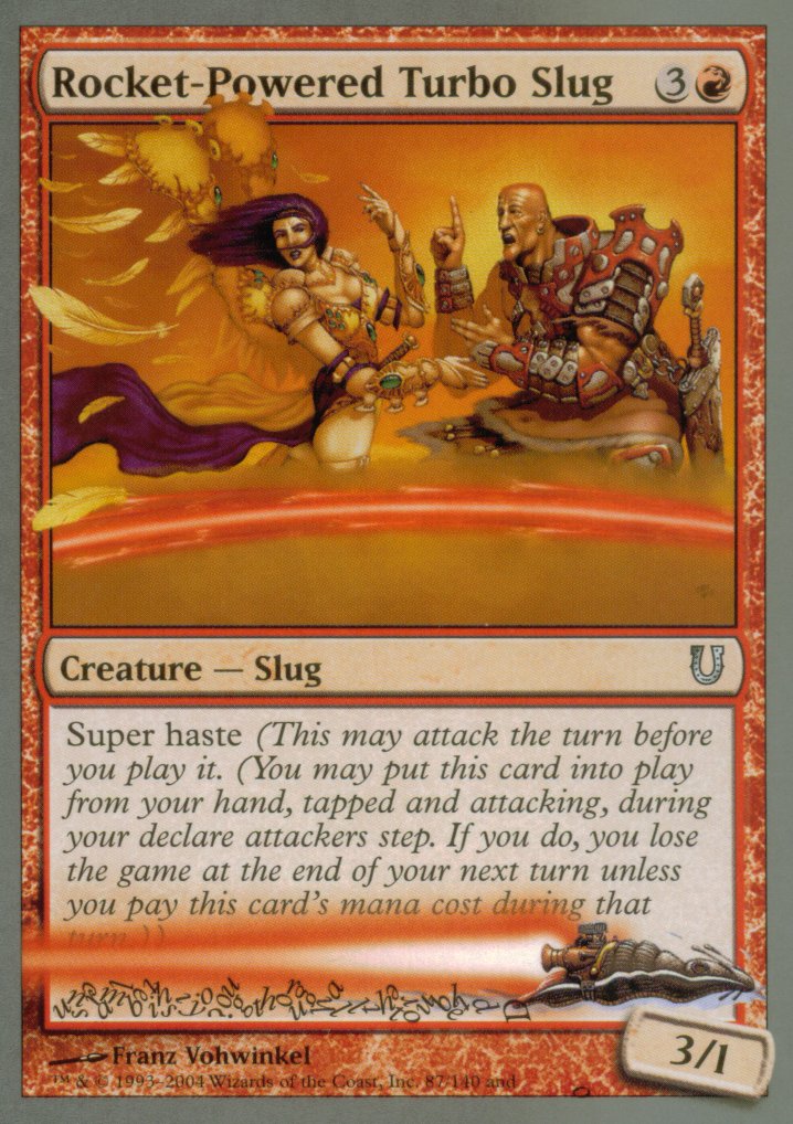 Rocket Powered Turbo Slug (Unhinged) Near Mint Foil