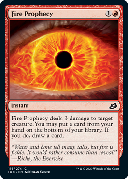 Fire Prophecy (Ikoria: Lair of Behemoths) Light Play Foil