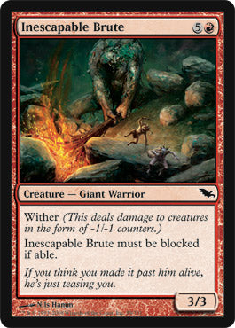 Inescapable Brute (Shadowmoor) Light Play Foil