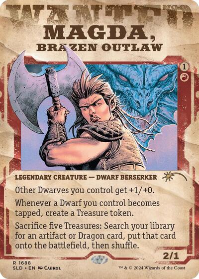 Magda, Brazen Outlaw (Secret Lair) Light Play