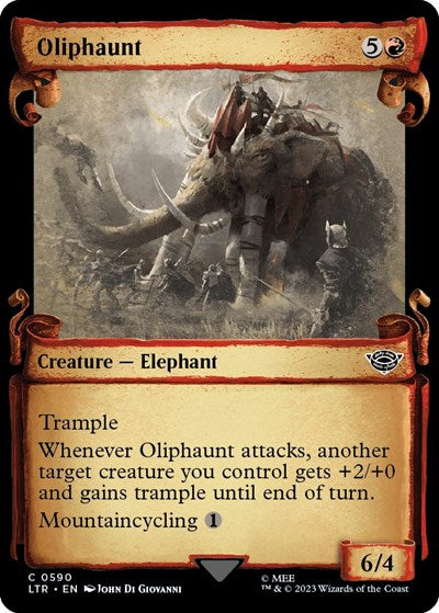 Oliphaunt (Showcase Scrolls) (Universes Beyond: The Lord of the Rings: Tales of Middle-earth) Near Mint Foil