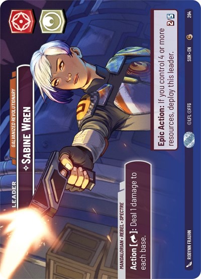 Sabine Wren Galvanized Revolutionary (Showcase) (Spark of Rebellion) Near Mint Foil