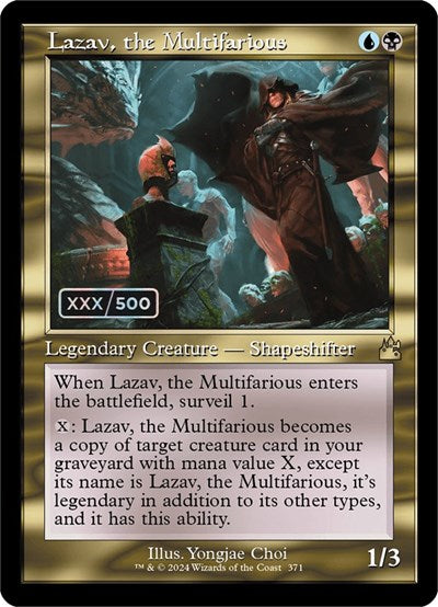Lazav, the Multifarious (Retro Frame) (Serial Numbered) (Ravnica Remastered) Near Mint Foil
