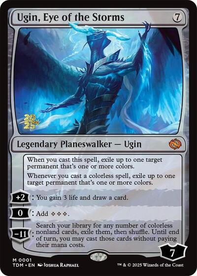 Ugin, Eye of the Storms (Promos: Prerelease Cards) Light Play Foil