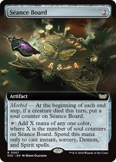 Seance Board (Extended Art) (Commander: Duskmourn: House of Horror) Near Mint