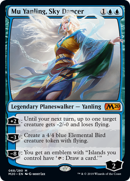 Mu Yanling, Sky Dancer (Magic 2020 Core Set) Light Play Foil