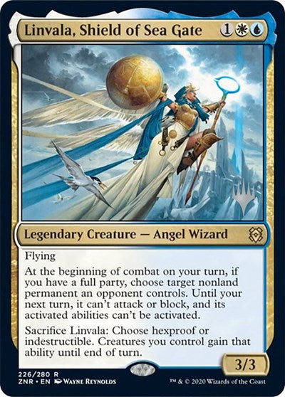 Linvala, Shield of Sea Gate (Promo Pack: Zendikar Rising) Light Play Foil
