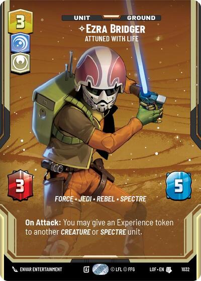 Ezra Bridger Attuned With Life (Prestige) (Legends of the Force) Near Mint