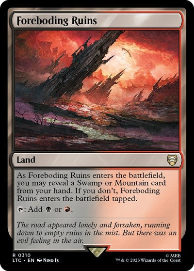 Foreboding Ruins (Commander: The Lord of the Rings: Tales of Middle-earth) Light Play