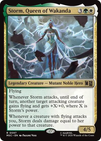 Storm, Queen of Wakanda (Surge Foil) (Commander: Marvel Super Heroes) Near Mint Foil