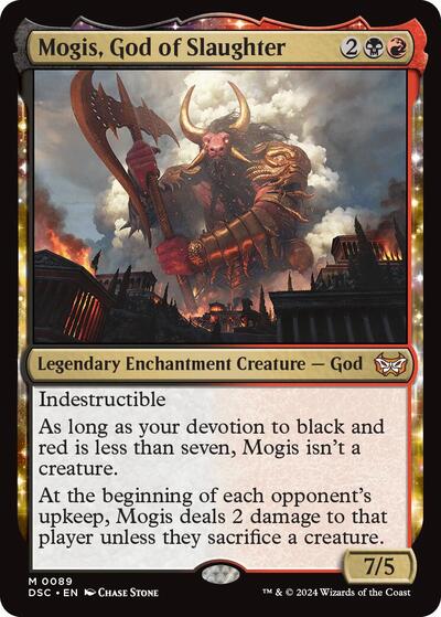 Mogis, God of Slaughter (Commander: Duskmourn: House of Horror) Medium Play
