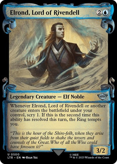 Elrond, Lord of Rivendell (Showcase Scrolls) (Universes Beyond: The Lord of the Rings: Tales of Middle-earth) Light Play