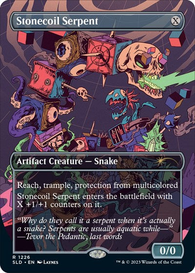 Stonecoil Serpent (Secret Lair) Light Play Foil