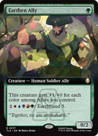 Earthen Ally (Extended Art) (Avatar: The Last Airbender) Near Mint