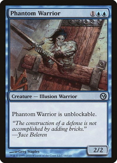 Phantom Warrior (Duels of the Planeswalkers) Light Play